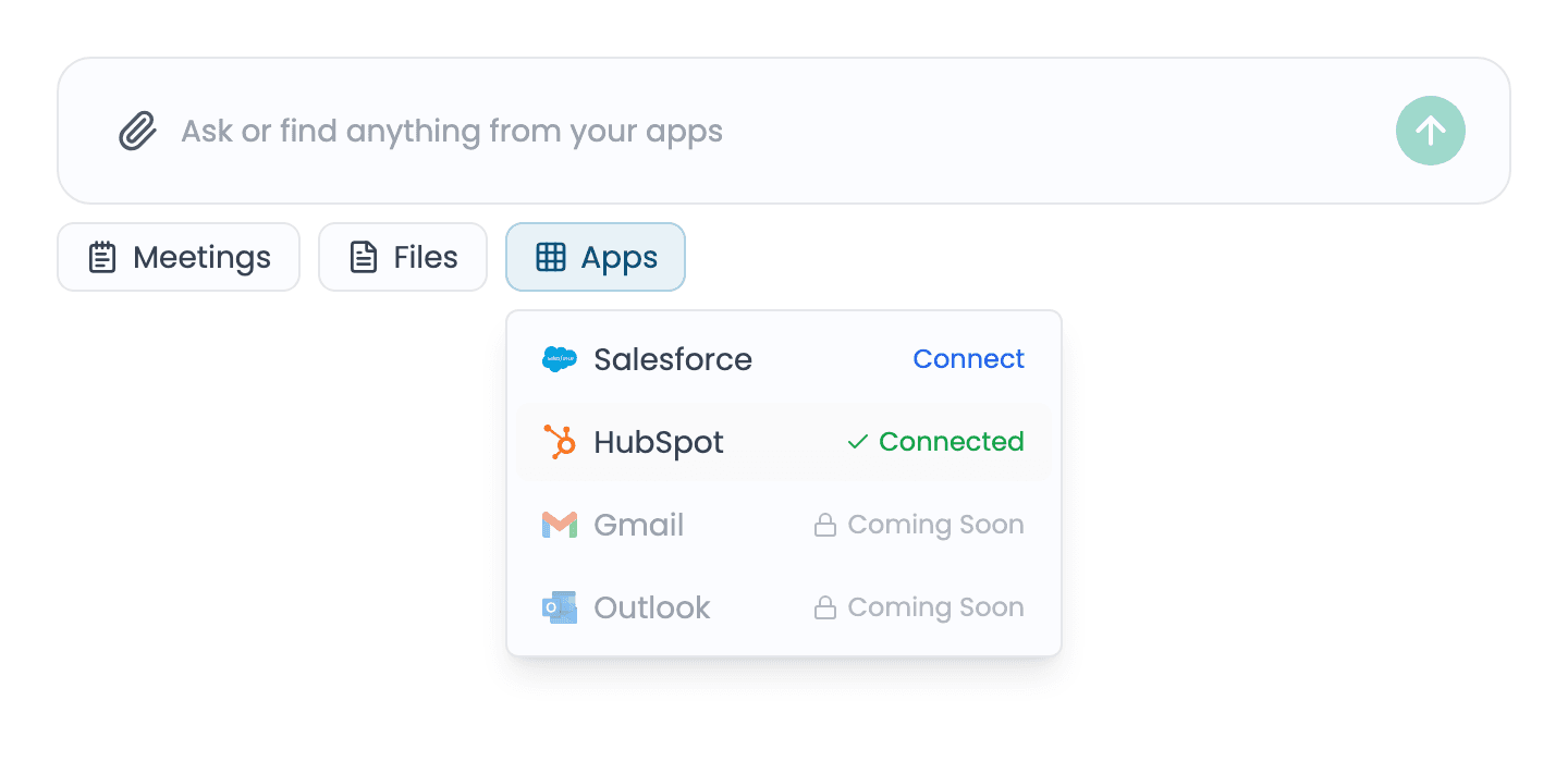 Source chips and the Apps picker