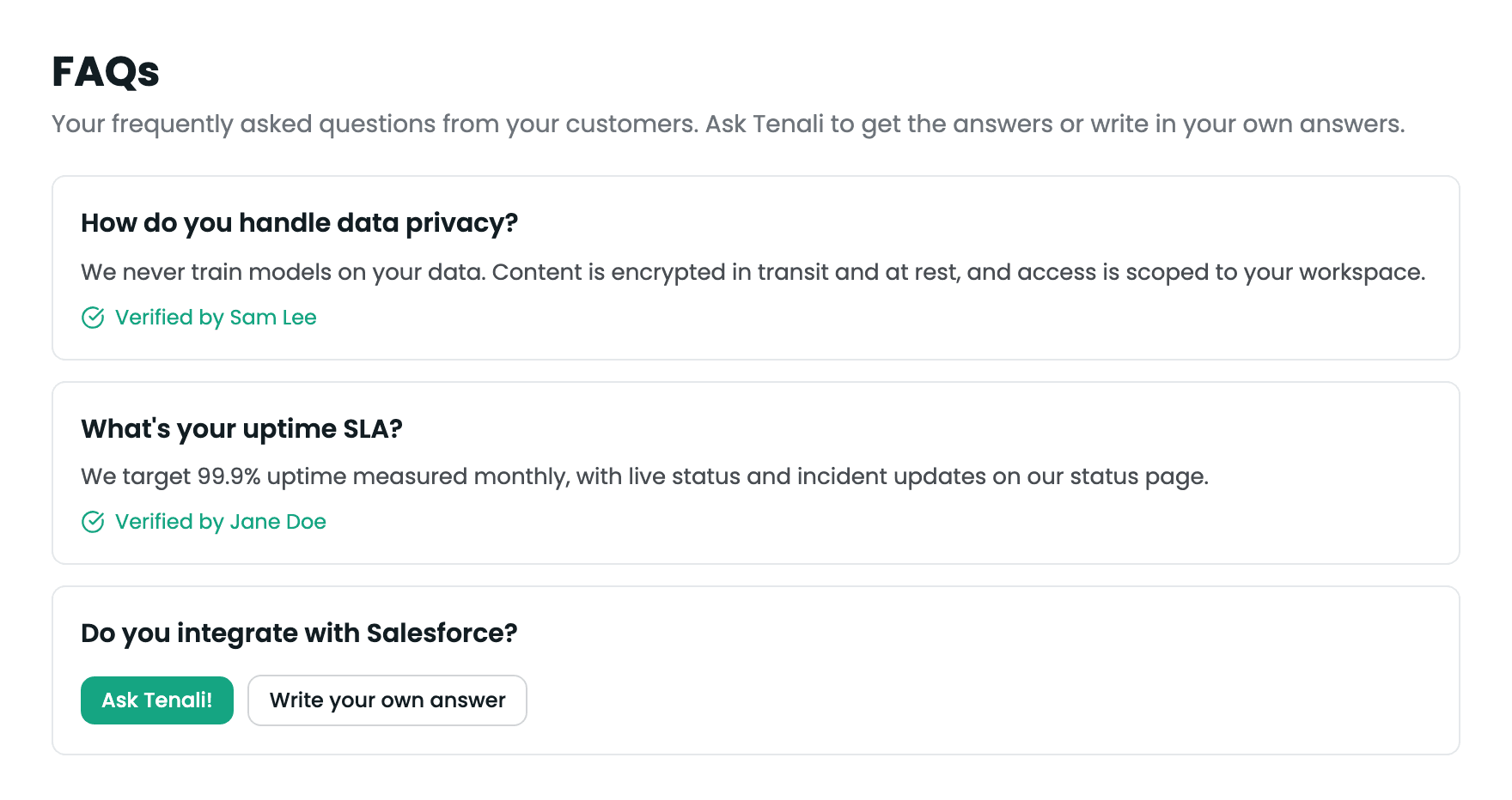 FAQ Browser