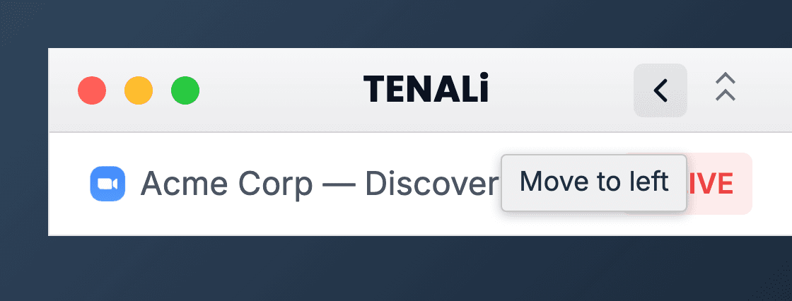 Left/right dock-side toggle